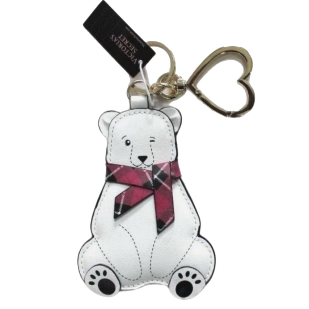 Pink Victoria's Secret Polar Bear Keychain - 6019